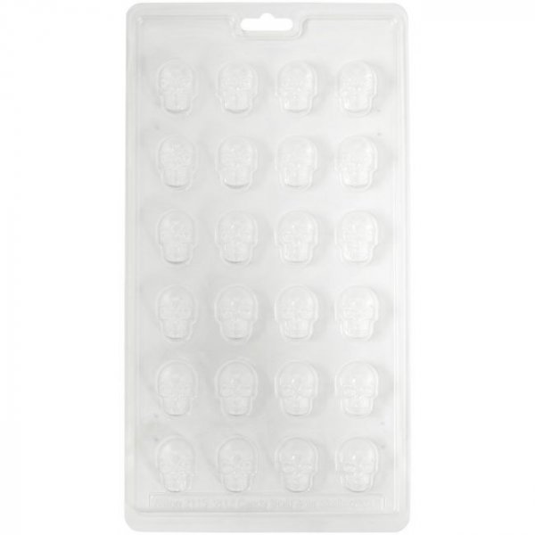 Form for sjokolade etc. - Hodeskaller - 2,5x1,9 cm Form for sjokolade etc. - Hodeskaller - 2,5x1,9 cm