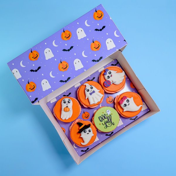 Fright Night cupcake-eske for 6 cupcakes - 2-pakning Fright Night cupcake-eske for 6 cupcakes - 2-pakning