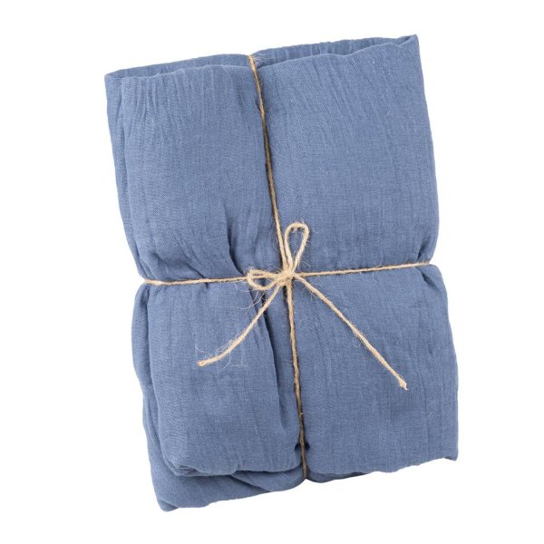 Stoffl�per - M�rkebl� - 90 cm x 3 m