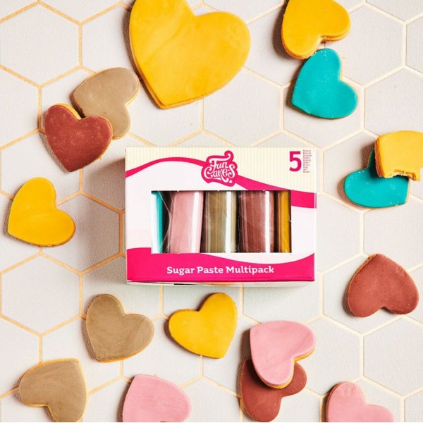 Sugarpaste - Mixpack - Naturlige farger Sugarpaste - Mixpack - Naturlige farger