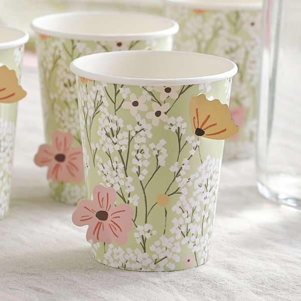 Papirkopper - Ditsy Floral - 8-pakning Papirkopper - Ditsy Floral - 8-pakning
