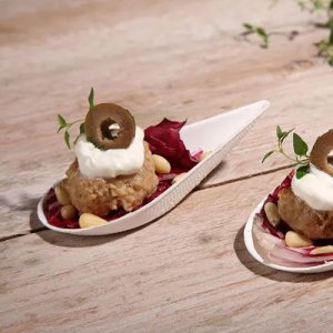 Mingle-tilbehr - Drpeformet bolle - Sukkerrr - 50-pakning