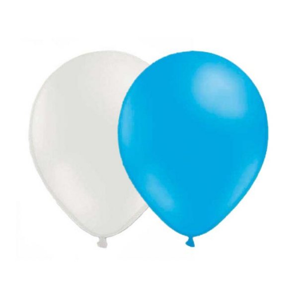 Ballonger - 10-pakning - Lyseblå/Hvit Ballonger - 10-pakning - Lyseblå/Hvit