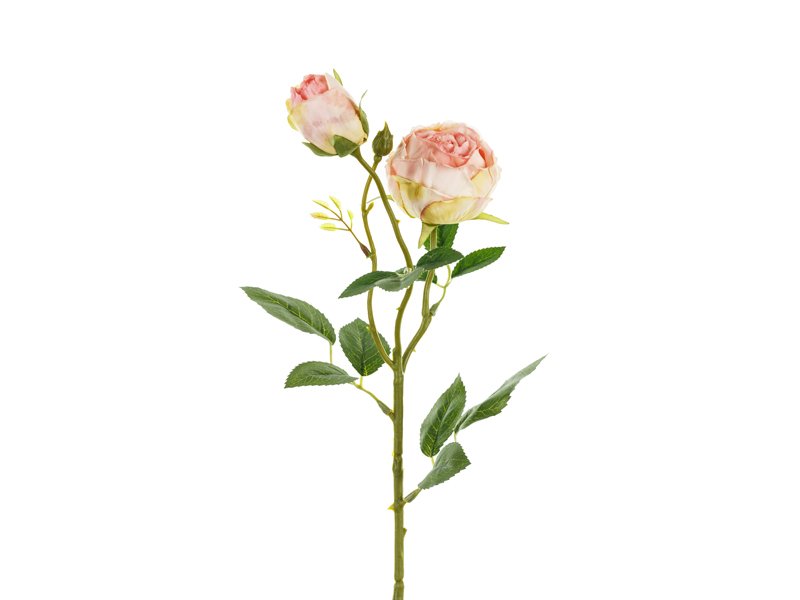 Kunstig blomsterrose – Lys rosa puddertone – Kunstige blomster, Bryllupsdekorasjoner