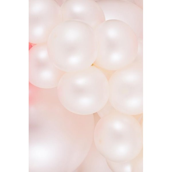 Lateksballonger - Perlehvit - 13 cm - 50-pakning