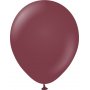 Ballonger ensfargede - Premium 45 cm - Burgunder - 5-pakning