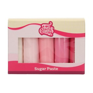 Sugarpaste - Mixpack - Rosa - FunCakes - 5x100g Sugarpaste - Mixpack - Rosa - FunCakes - 5x100g
