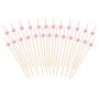 Snackpinner/Drikkepinner - Rosa - 12 cm - 25 stk