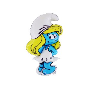 Folieballong - Smurfene - Smurfette - Form - 81 cm Folieballong - Smurfene - Smurfette - Form - 81 cm