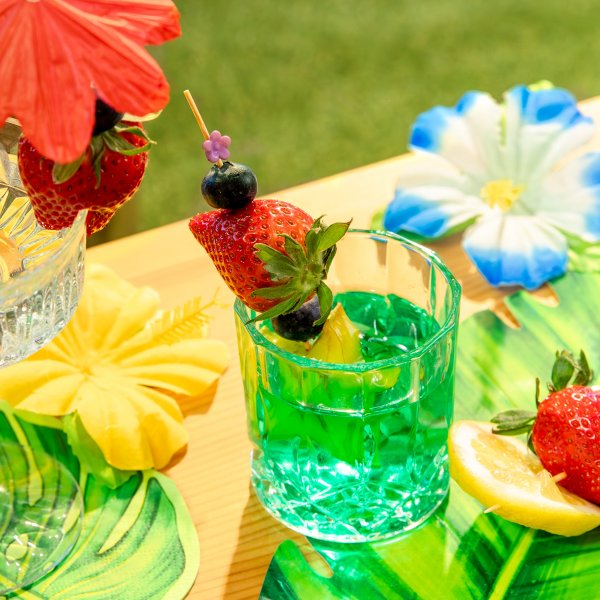 Snackpinner/Drikkepinner - Sm� blomstermiks - 12 cm - 25 stk