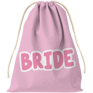 Gavepose til brud - Rosa/hvit