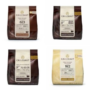 Sjokolade - 4 varianter fra Callebaut - 1,6 kg Sjokolade - 4 varianter fra Callebaut - 1,6 kg