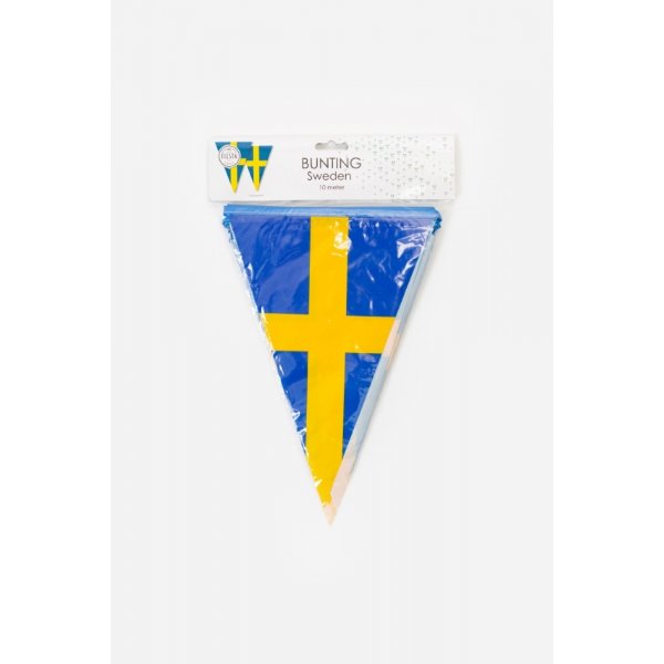 Flagggirlander - Svensk flagg - 10 m Flagggirlander - Svensk flagg - 10 m