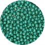 Spr sjokoladeperler - Metallisk grnn - Funcakes - 60 g