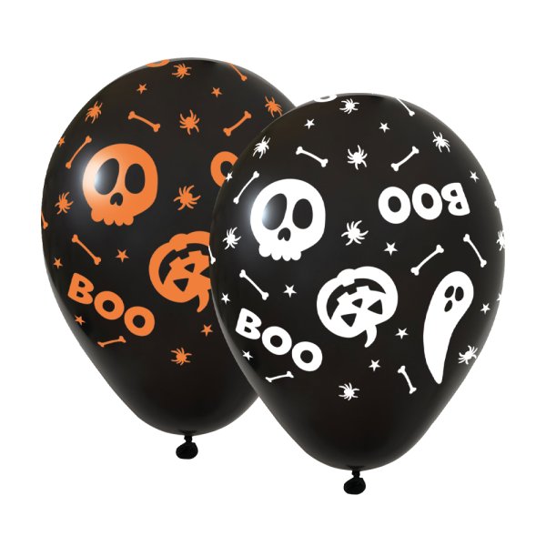Ballonger - Halloween - Buh - 6 stk Ballonger - Halloween - Buh - 6 stk