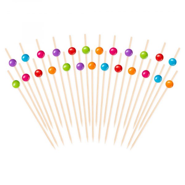 Snackpinner/Drikkepinner - Blandede farger - 12 cm - 25 stk Snackpinner/Drikkepinner - Blandede farger - 12 cm - 25 stk