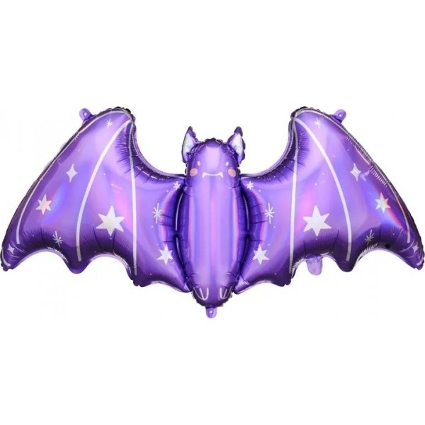 Folieballong - 119,5 x 44,5 cm - Stor flaggermus Folieballong - 119,5 x 44,5 cm - Stor flaggermus