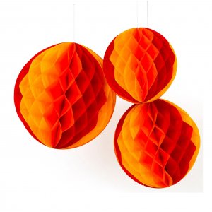 Honeycomb - 3-pakning - Oransje Honeycomb - 3-pakning - Oransje