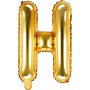 Bokstavballonger - Gull - 35 cm - Bokstav: H