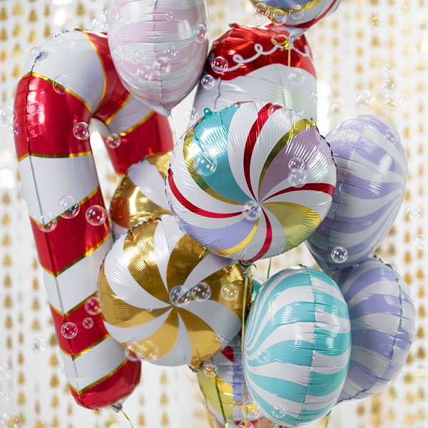 Folieballong - Candy Swirl - Pastel Mix