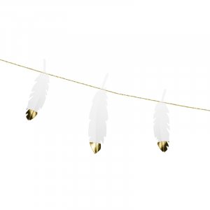 Girlander - Fjr - Hvit/Gull