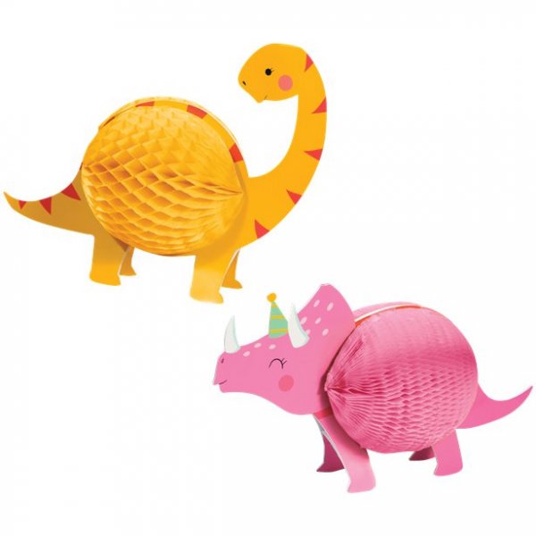Honningkaker - Dinosaur - Rosa/Gul - 2-pakning Honningkaker - Dinosaur - Rosa/Gul - 2-pakning
