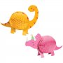 Honningkaker - Dinosaur - Rosa/Gul - 2-pakning Honningkaker - Dinosaur - Rosa/Gul - 2-pakning