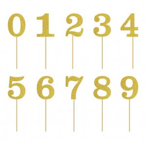 Kaketopper - Gullglitter