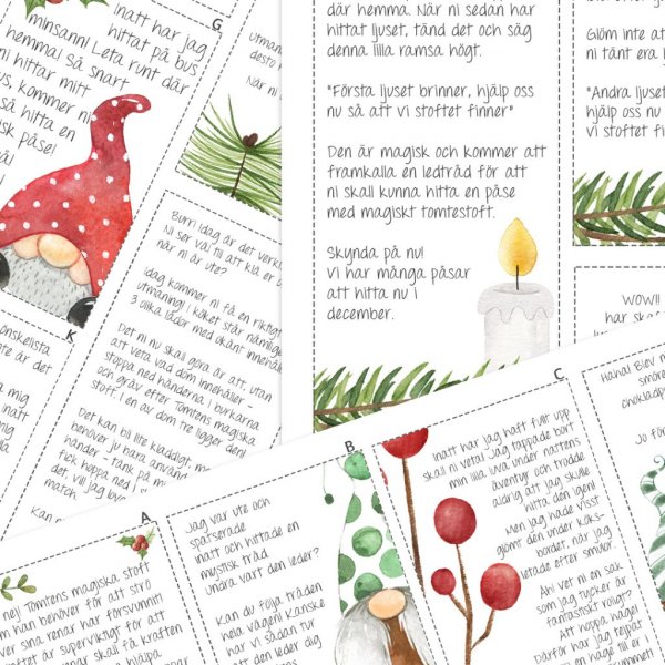 Fullførte julenissebrev - Mysteriet Fullførte julenissebrev - Mysteriet