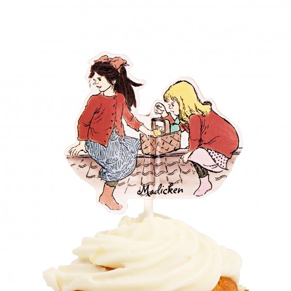 Cake Toppers - Madicken 8-pakning 10cm Cake Toppers - Madicken 8-pakning 10cm