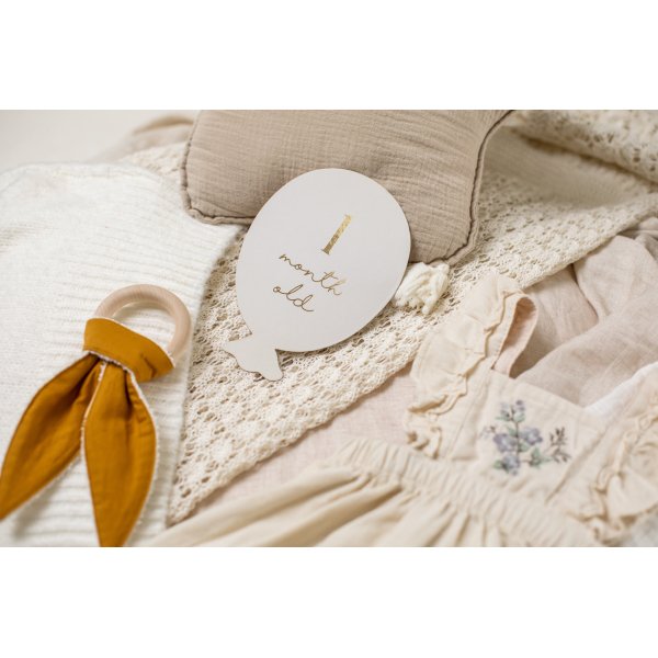 Ballongformede kort for milepæler for babyen Ballongformede kort for milepæler for babyen