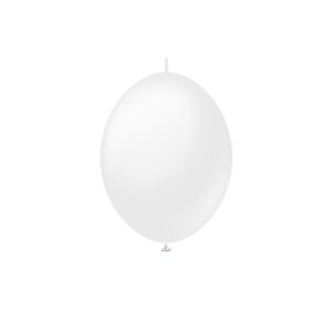 Lateksballonger - K-Link - Opaque Sateng Sn�hvit - 13 cm 50-pakning