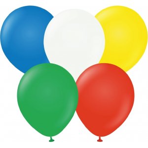 Ballonger ensfargede - Premium 30 cm - Blandede standardfarger