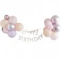 Girlang med ballonger - Happy Birthday - Mix it Up