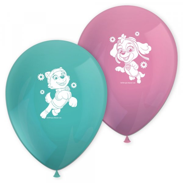 Trykte ballonger - Rosa/Mintgrønn - Paw Patrol - Skye & Everest - 8-pakning Trykte ballonger - Rosa/Mintgrønn - Paw Patrol - Skye & Everest - 8-pakning