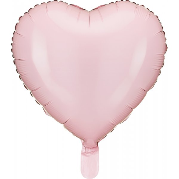 Folieballong - Lys rosa hjerte