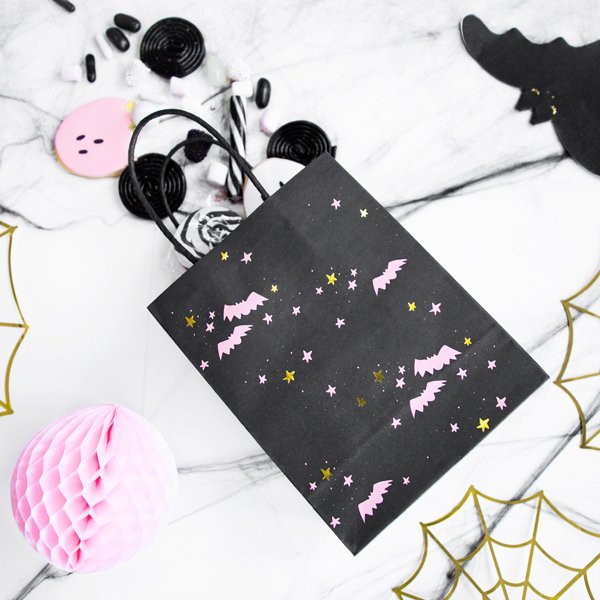 Liten gavepose - Flaggermus - Rosa Halloween Liten gavepose - Flaggermus - Rosa Halloween