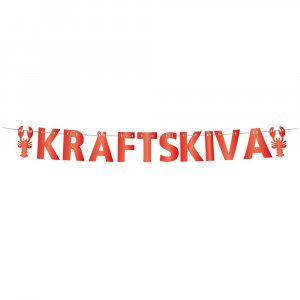 Girland - Krabbeskive - Rød Girland - Krabbeskive - Rød