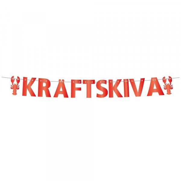 Girland - Krabbeskive - Rød Girland - Krabbeskive - Rød