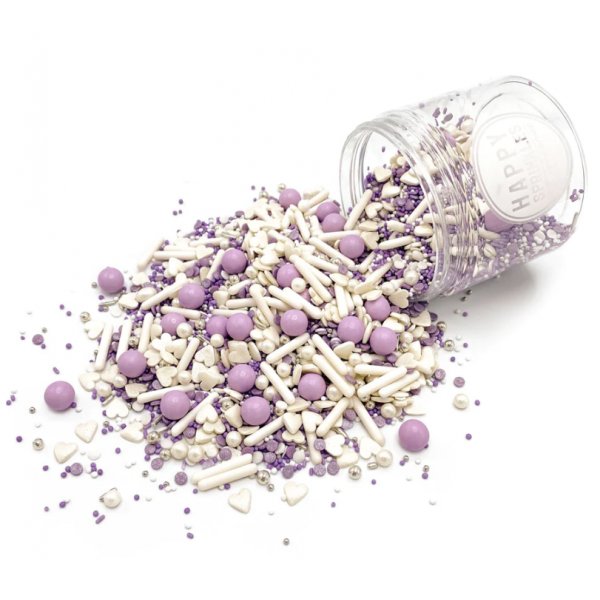 Str�sselmiks - Lilla bryllup - 90g - Happy Sprinkles