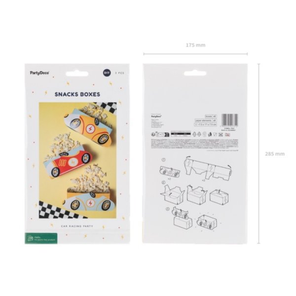 Snackbokser - Racing - 3-pakning Snackbokser - Racing - 3-pakning