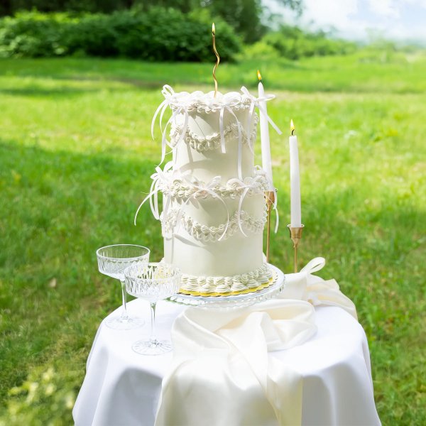 Kakepinner/Kaketopper - Sløyfer - Hvit - 10-pakning Kakepinner/Kaketopper - Sløyfer - Hvit - 10-pakning