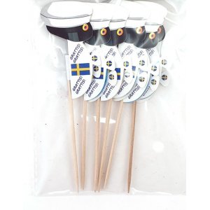 Kakespenner - Store 10 cm - Studentluer med ball - 6-pakning