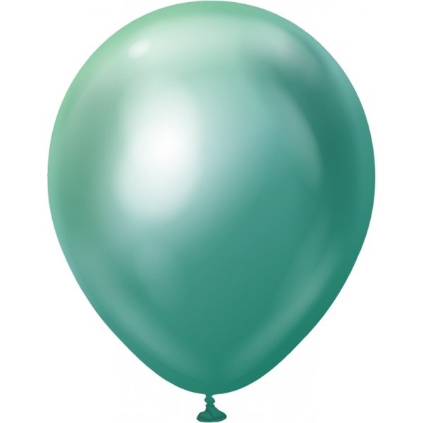 Ballonger ensfarget - Premium 30 cm - Grønn Krom Ballonger ensfarget - Premium 30 cm - Grønn Krom