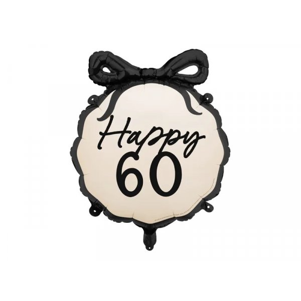 Rund folieballong - Naken - Happy 60