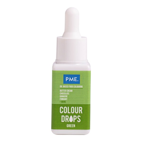 PME Fargedr�per - Oljebasert konditorfarge - Gr�nn - 20 ml