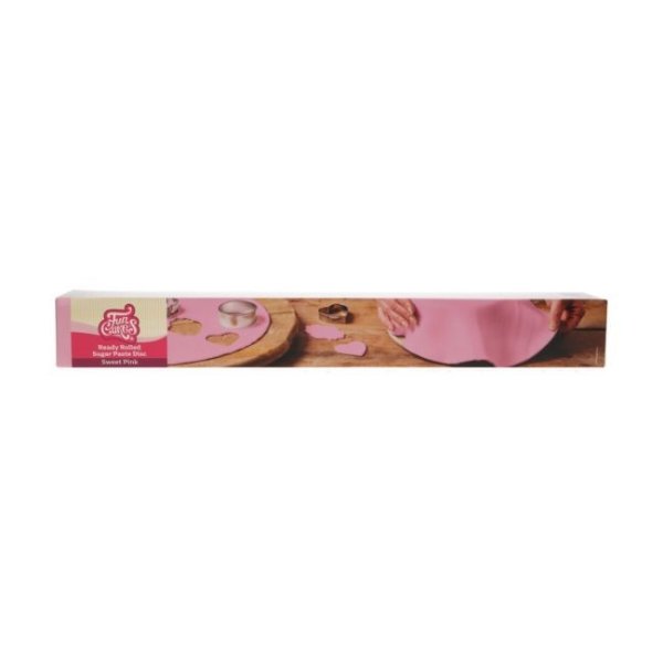 Ferdigrullet sukkerpasta - Rosa - FunCakes - 36 cm Ferdigrullet sukkerpasta - Rosa - FunCakes - 36 cm