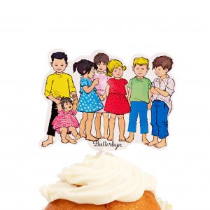 Kaketoppere - Bullerbyn 8-pakning 10cm