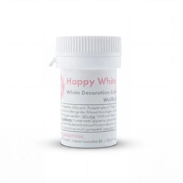 Happy Sprinkles dekorasjonsfarge titanoksid (E171) 20 g