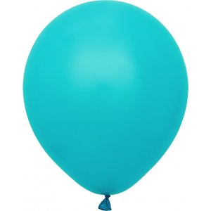 Ballonger ensfarget - Premium 30 cm - Turkis